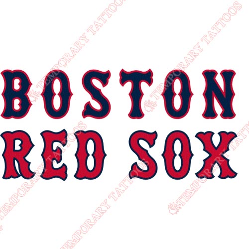 Boston Red Sox Customize Temporary Tattoos Stickers NO.1472